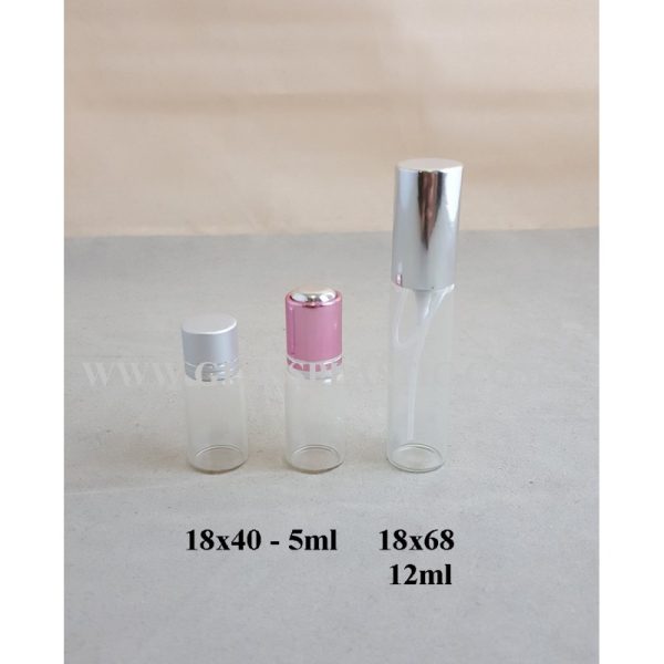 Perfume bottle tube - 5ml & 12ml