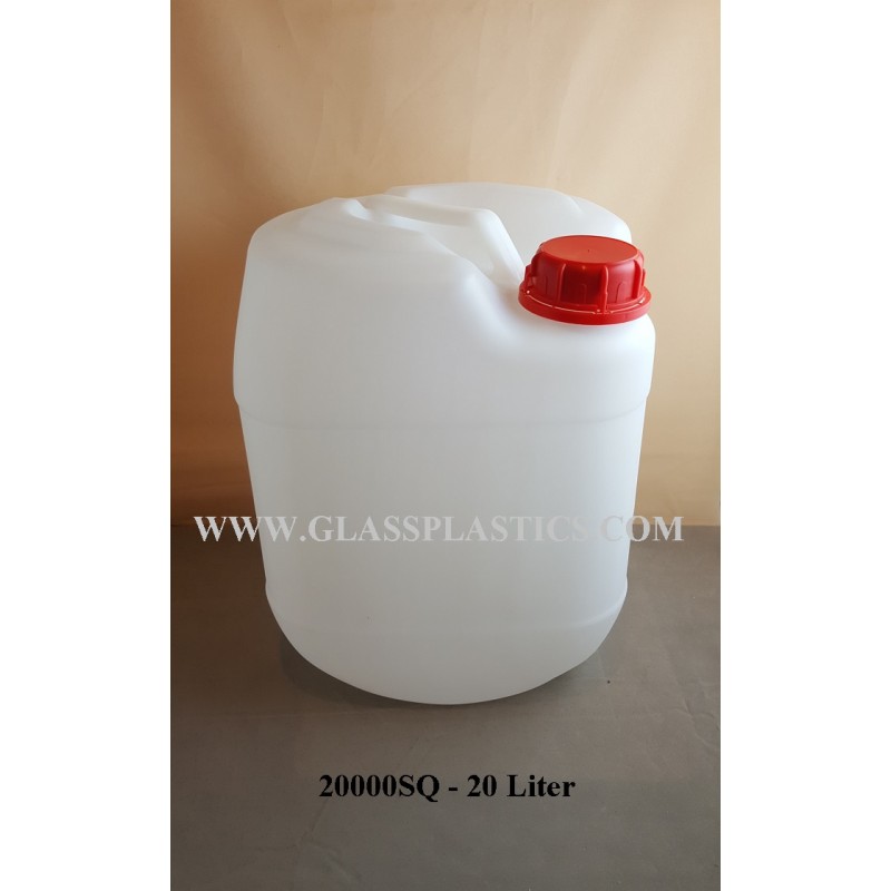 Square HDPE Container: 20 Liter