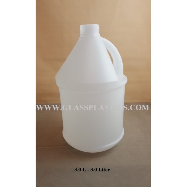 Round HDPE Container: 3.0 Liter – Glass & Plastic Sdn. Bhd.