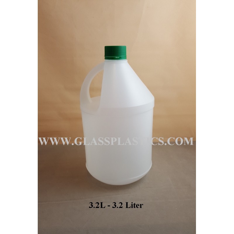 Round HDPE Container: 3.2 Liter – Glass & Plastic Sdn. Bhd.
