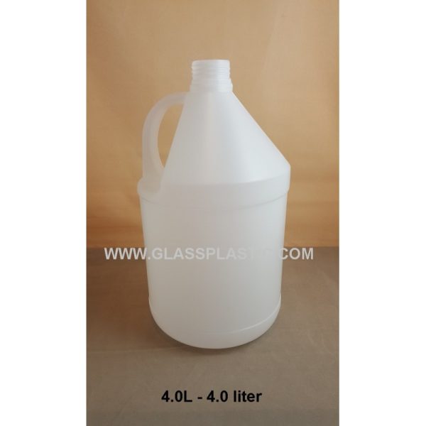 Round HDPE Container: 4.0 Liter – Glass & Plastic Sdn. Bhd.
