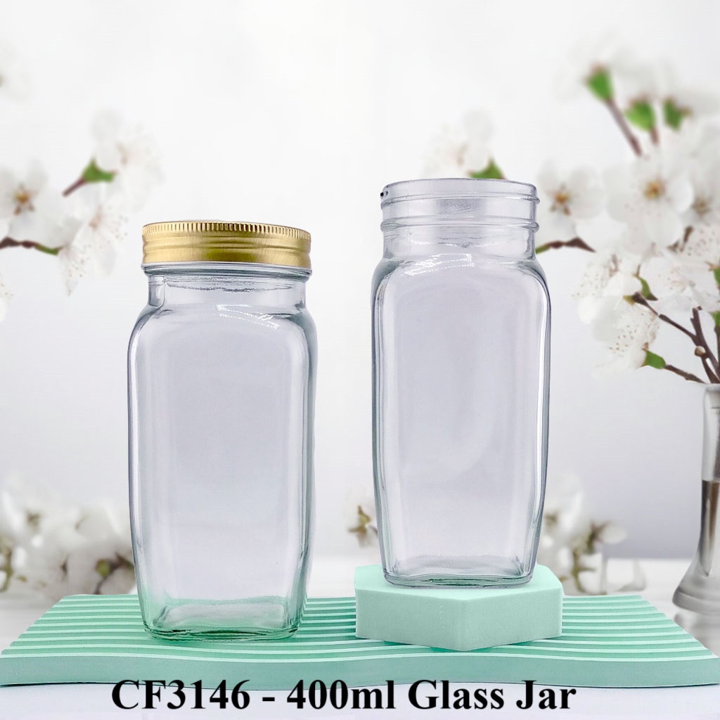 Square Food Jar – 400ml