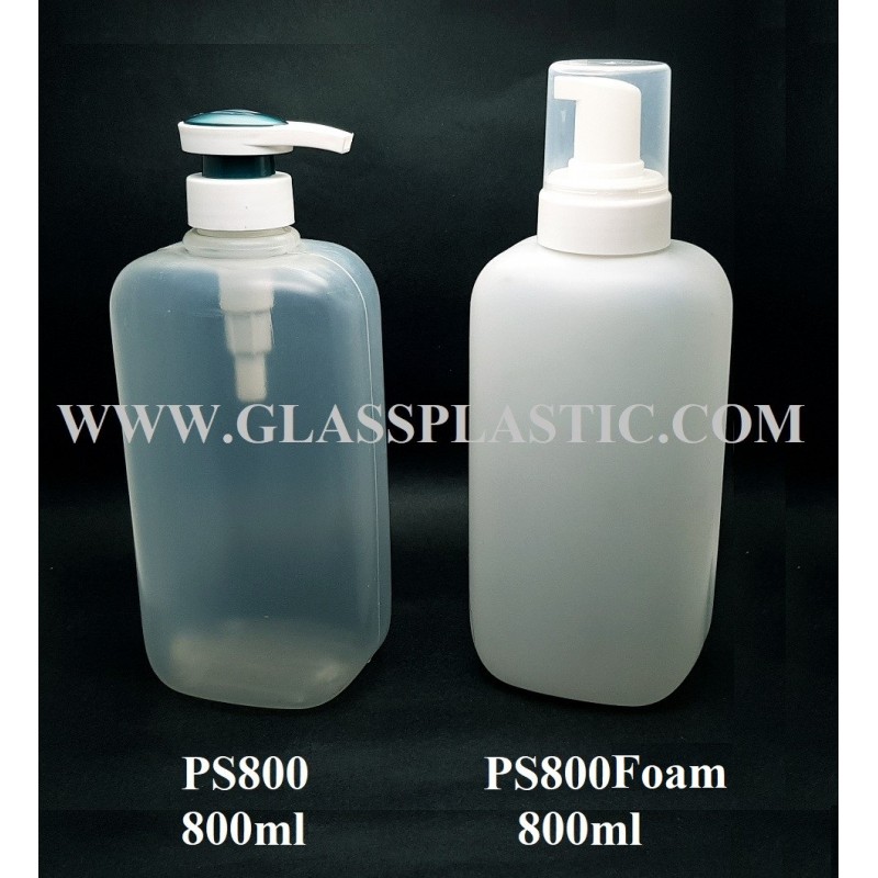800ml Cosmetic Bottle with pump & foam pump