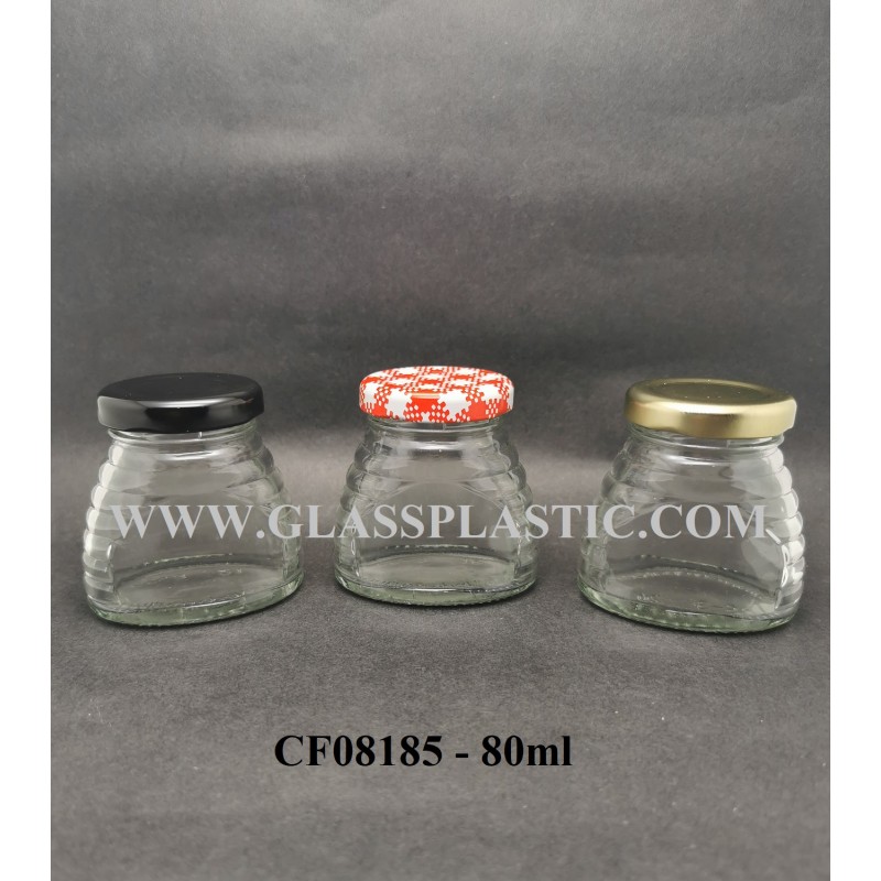 Oval Glass Jar – 80ml