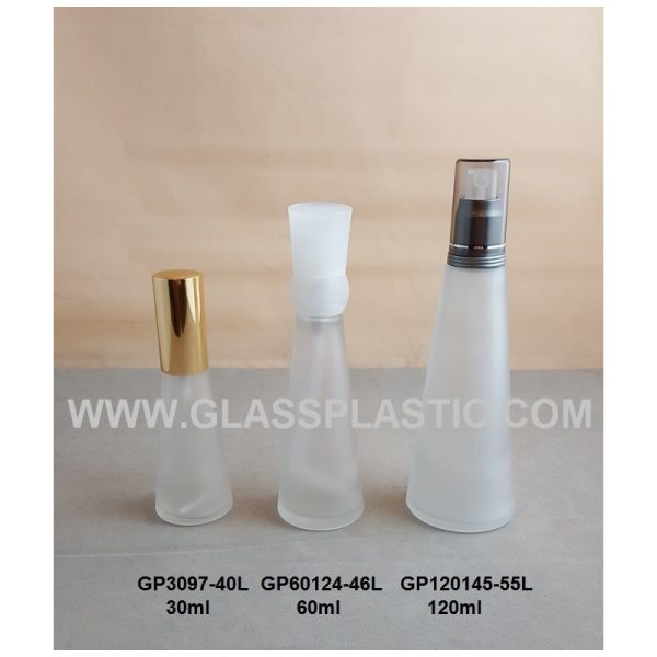 Cosmetic Glass Bottle - 30ml to 120ml (Cone Shape)