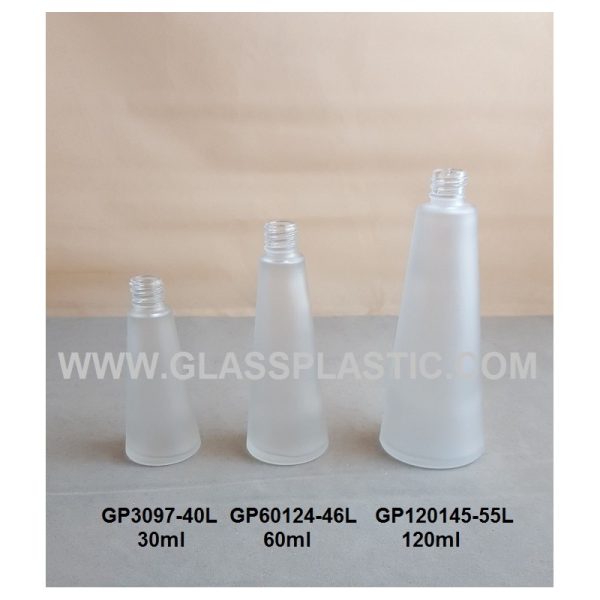 Cosmetic Glass Bottle - 30ml to 120ml (Cone Shape) - Image 2