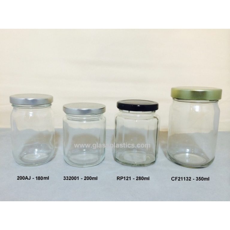 Round Glass Jar – 180ml to 350ml – Glass & Plastic Sdn. Bhd.