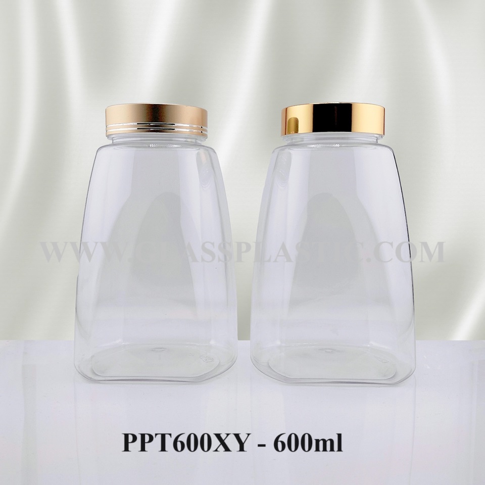 600ml Square PET Bottle