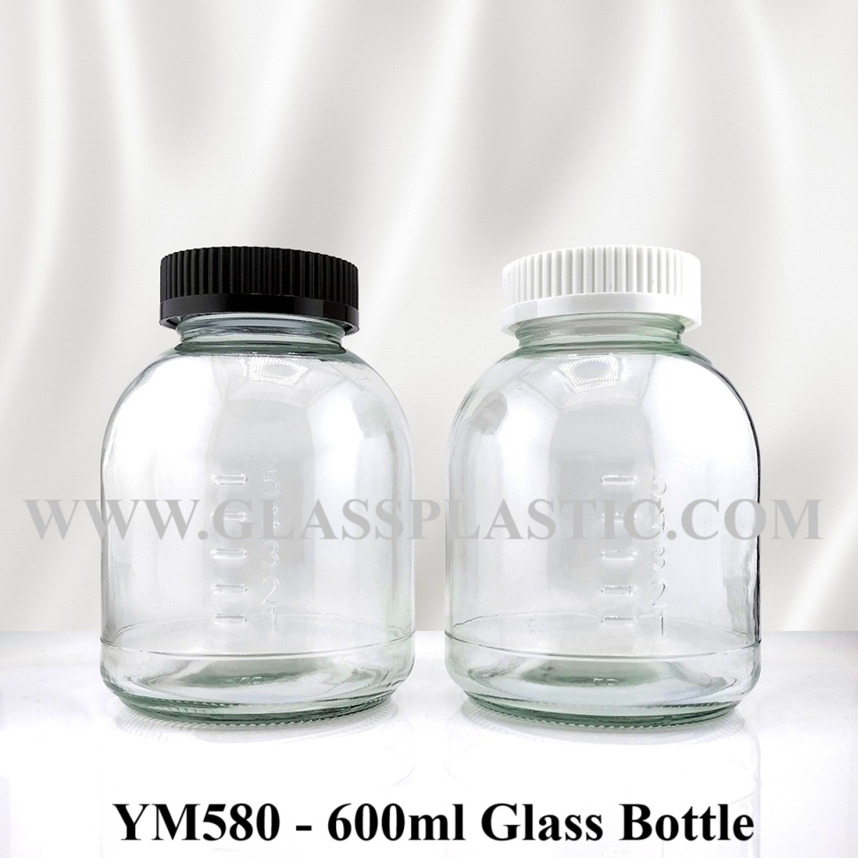 600ml Medicine Glass Bottle (Index)